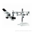 SZM7045  Zoom Stereo Microscope double boom stand flexible 7-45x zoom stereo microscope Supplier